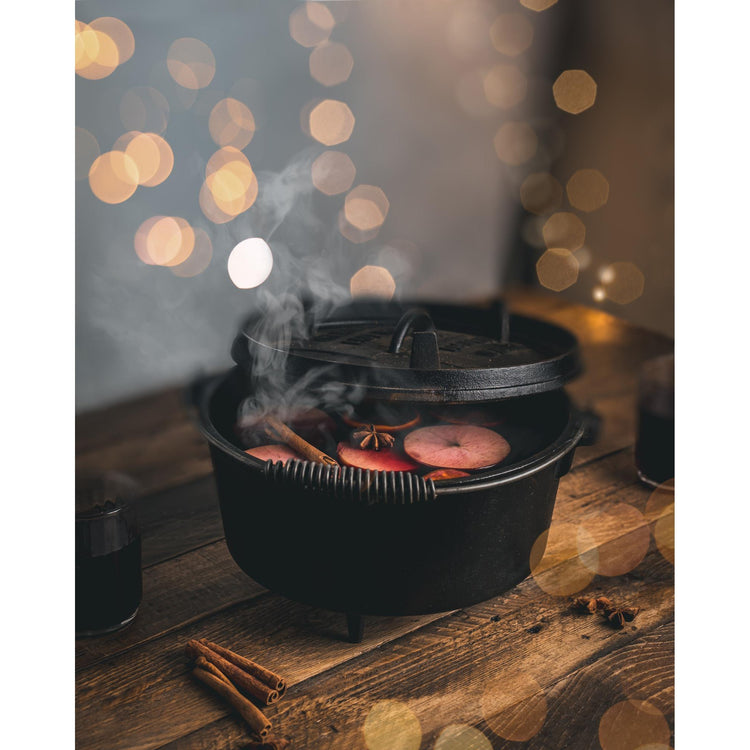 The Windmill Dutch Oven 4,5 qt Kochtopf (schwarz, ø 25,5 cm | 3,8 Liter)