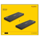 Delock HDMI Splitter 1x HDMI in> 8x HDMI Out, 4K 60 Hz - afbeelding 4