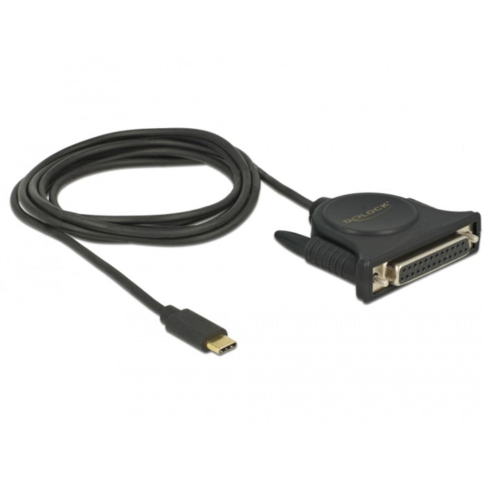 Delock USB-C 2.0 Männlich> 1 x Parallele DB25 Frauen