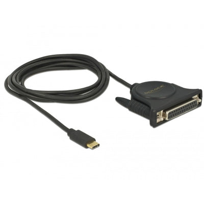 Delock USB-C 2.0 Männlich> 1 x Parallele DB25 Frauen