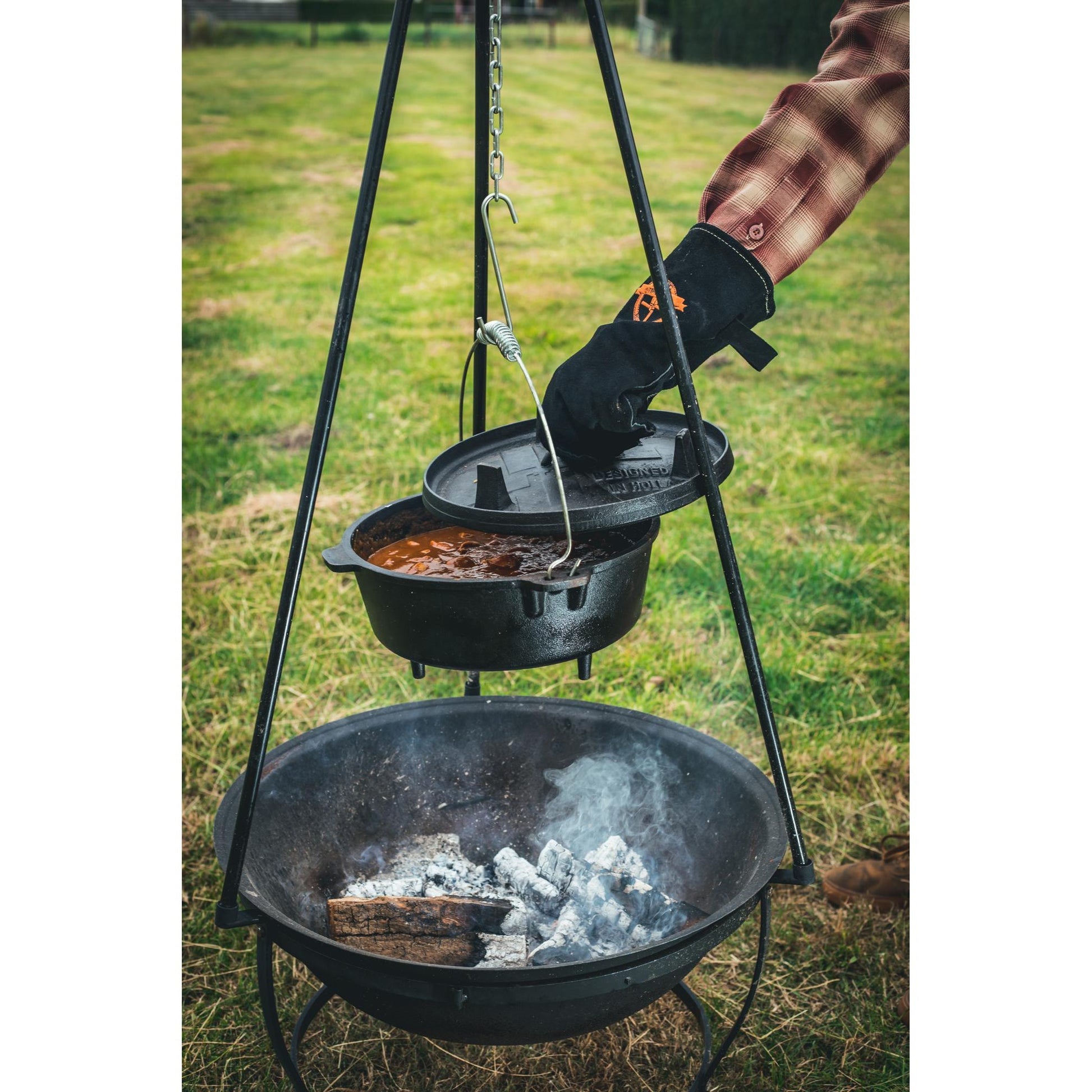 The Windmill Dutch Oven 6 qt Kochtopf (schwarz, ø 31,5 cm | 5,9 Liter)