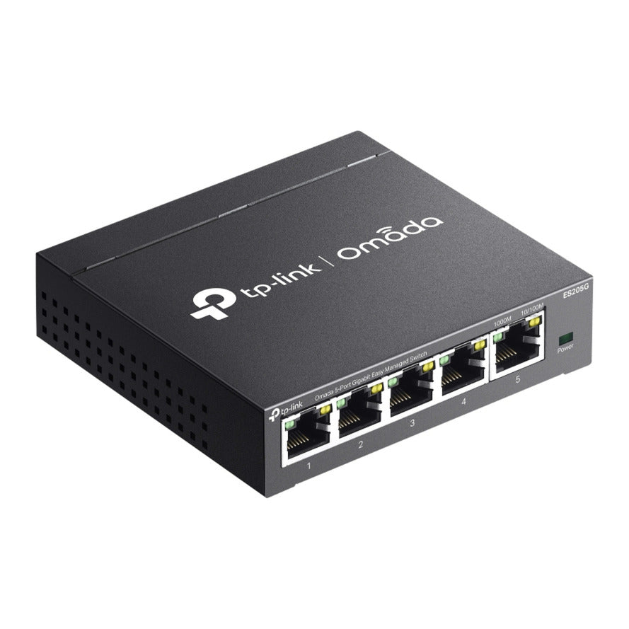 Tp-Link Omada ES205G 5-Port Gigabit Easy Managed Switch (Schwarz)