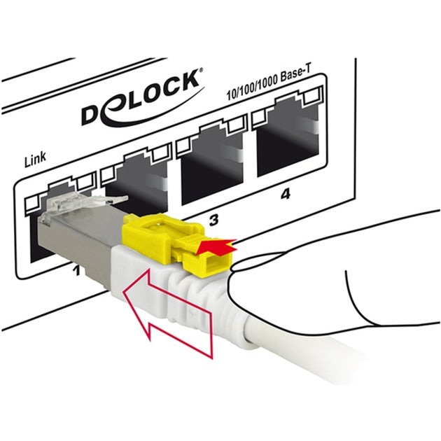 Delock Patch Cable S STP, RJ-45 mit Katze.6a sicher
