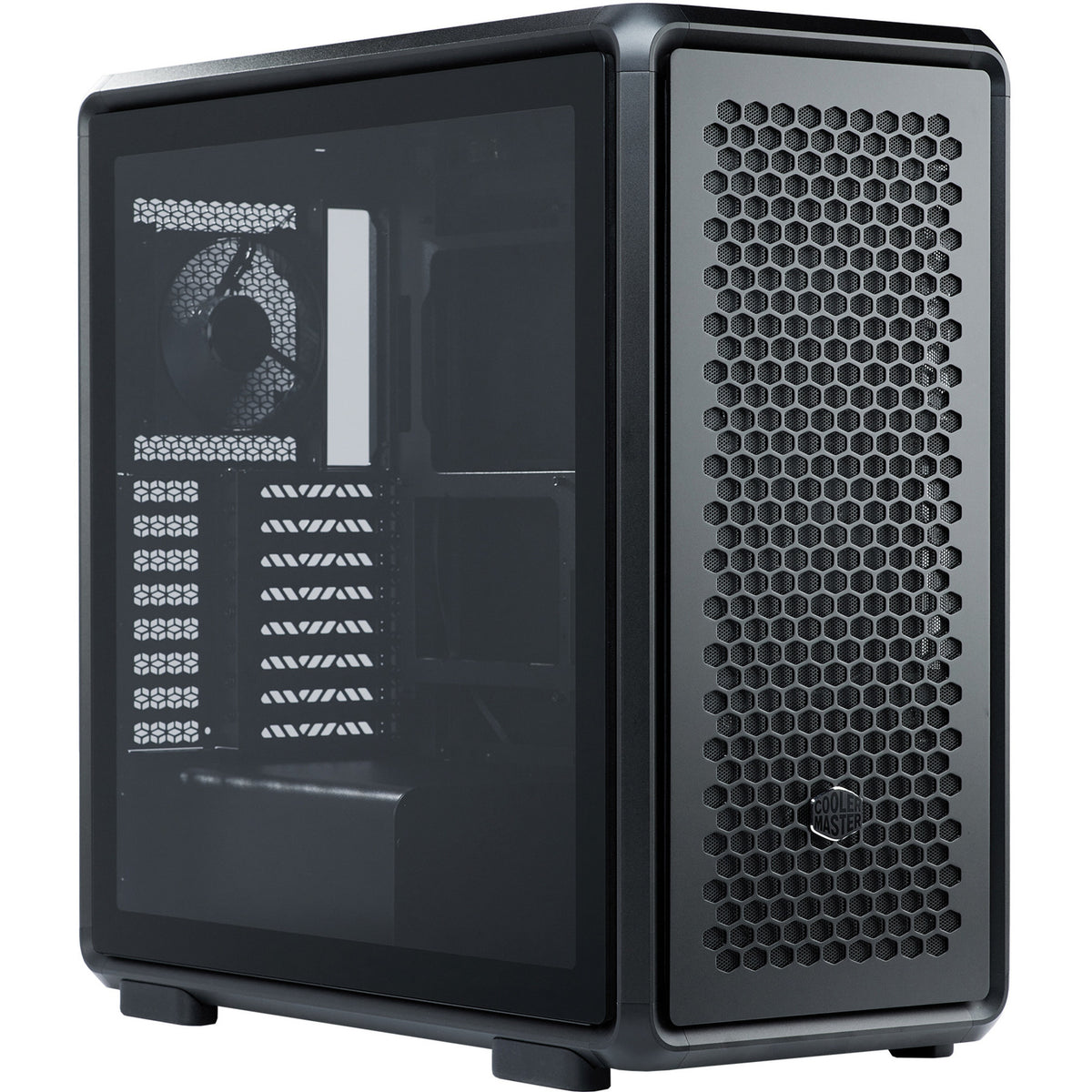 Cooler Master Masterframe 600 Midi-Tower-Gehäuse (schwarz | 2x USB-A | 1x USB-C | gehärtetes Glas)