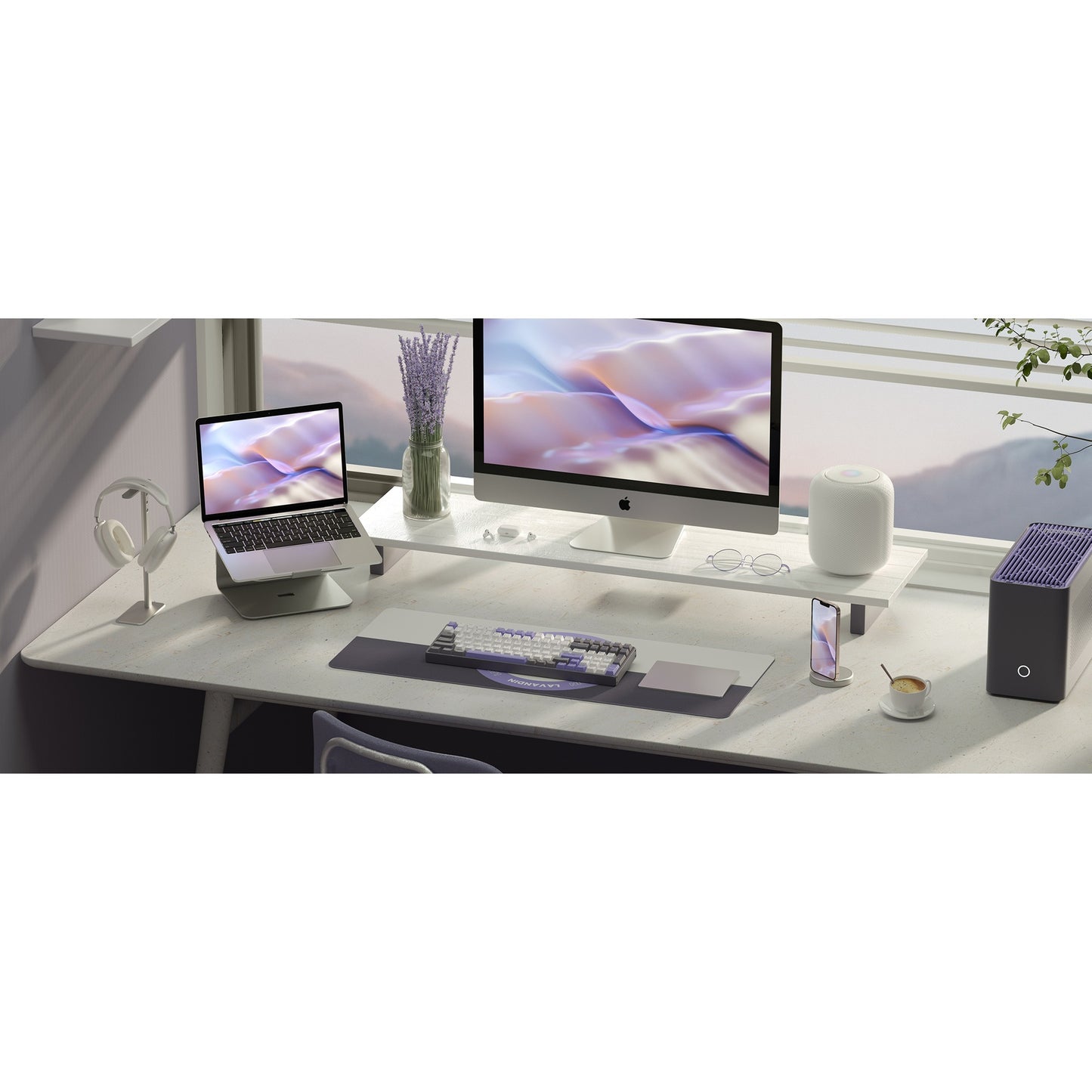 Iqunix F97 Lavandin Wireless mechanischer Tastatur
