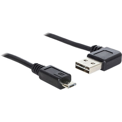 Delock USB 2.0 Männlich links rechts> Micro-B, 3M