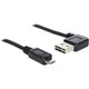 Delock USB 2.0 Männlich links rechts> Micro-B, 3M
