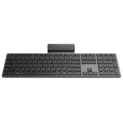 Lenovo 700 moderne kabellose Multi-Geräte-Tastatur – US Euro103P Desktop-Set (grau, 100 %, 2,4 GHz, Bluetooth)