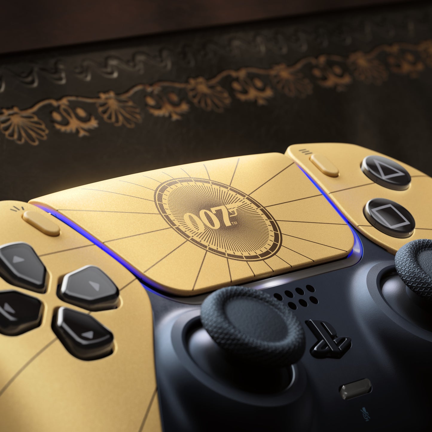 Sony Interactive Entertainment Dualsense Wireless Controller – 007 First Light Limited Edition (Gold Schwarz, für Playstation 5)