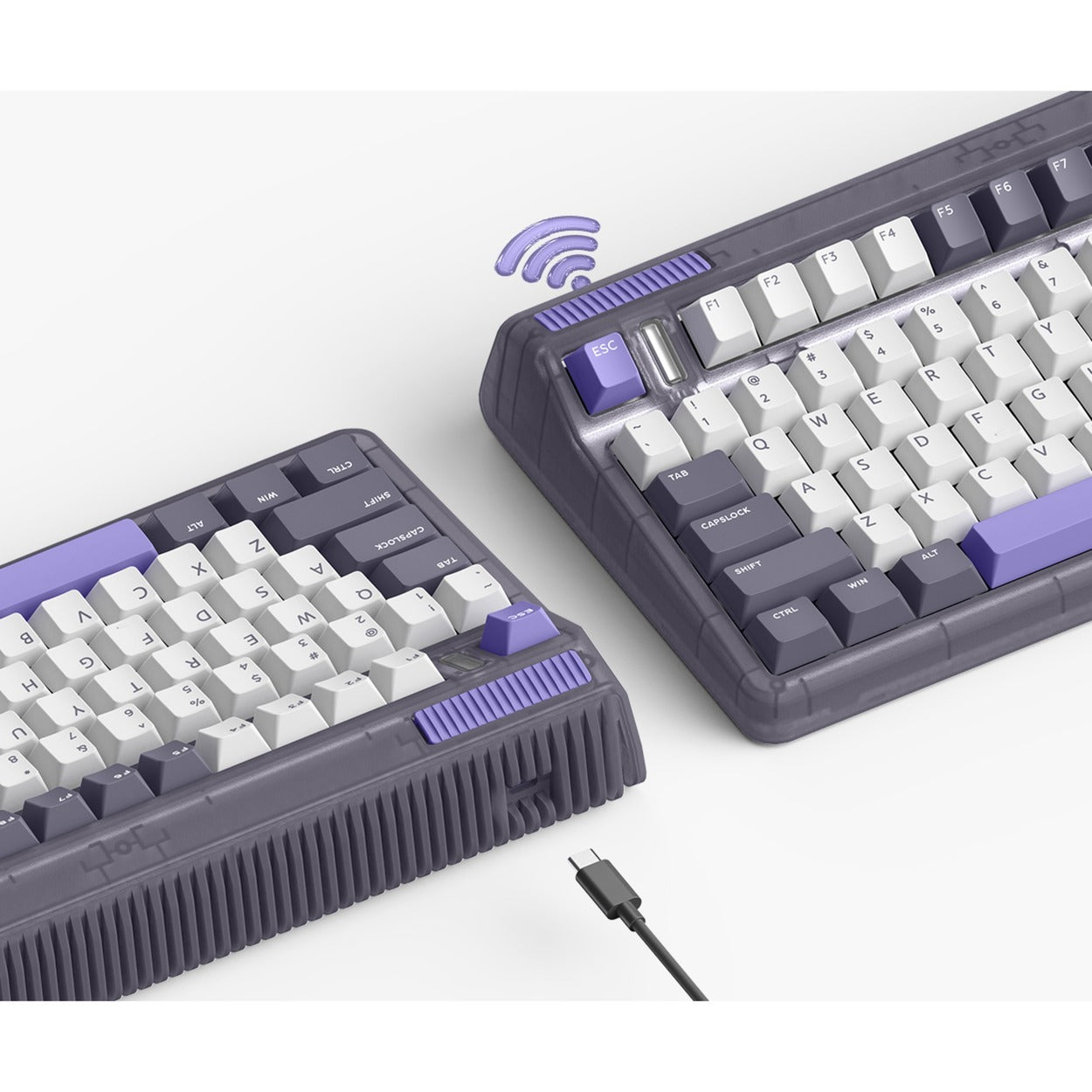 Iqunix OG80 Lavandin Wireless mechanischer Tastatur