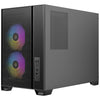 Antec Flux M Mini-Tower-Gehäuse (schwarz | 1x USB-A | 1x USB-C | gehärtetes Glas)