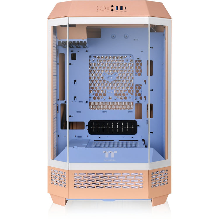 Thermaltake the Tower 300 – Peach Fuzz Mini-Tower-Gehäuse (Pfirsich | 3x USB-A | gehärtetes Glas)