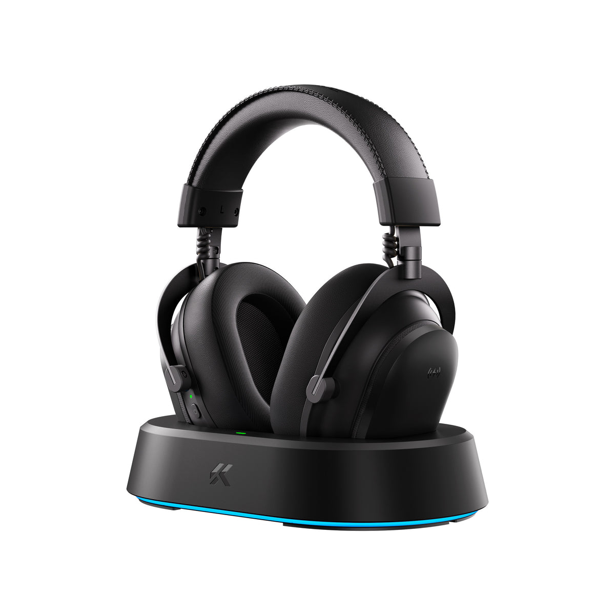 Mchose V9 Turbo+ magnetisches kabelloses Over-Ear-Gaming-Headset (schwarz, Nintendo Switch, Playstation 4, Playstation 5, Mobil, PC, 2,4 G Bluetooth USB)