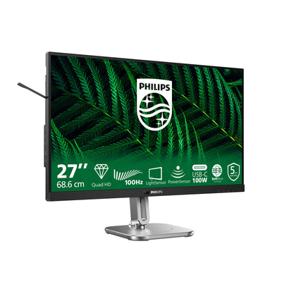 Philips 27b2g5601 27 Monitor (Silber Schwarz, HDMI, Display Port, USB, LAN, Audio)