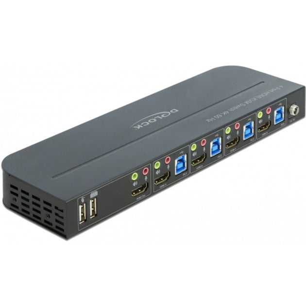 Delock HDMI KVM-Switch 4K 60 Hz mit USB und Audio