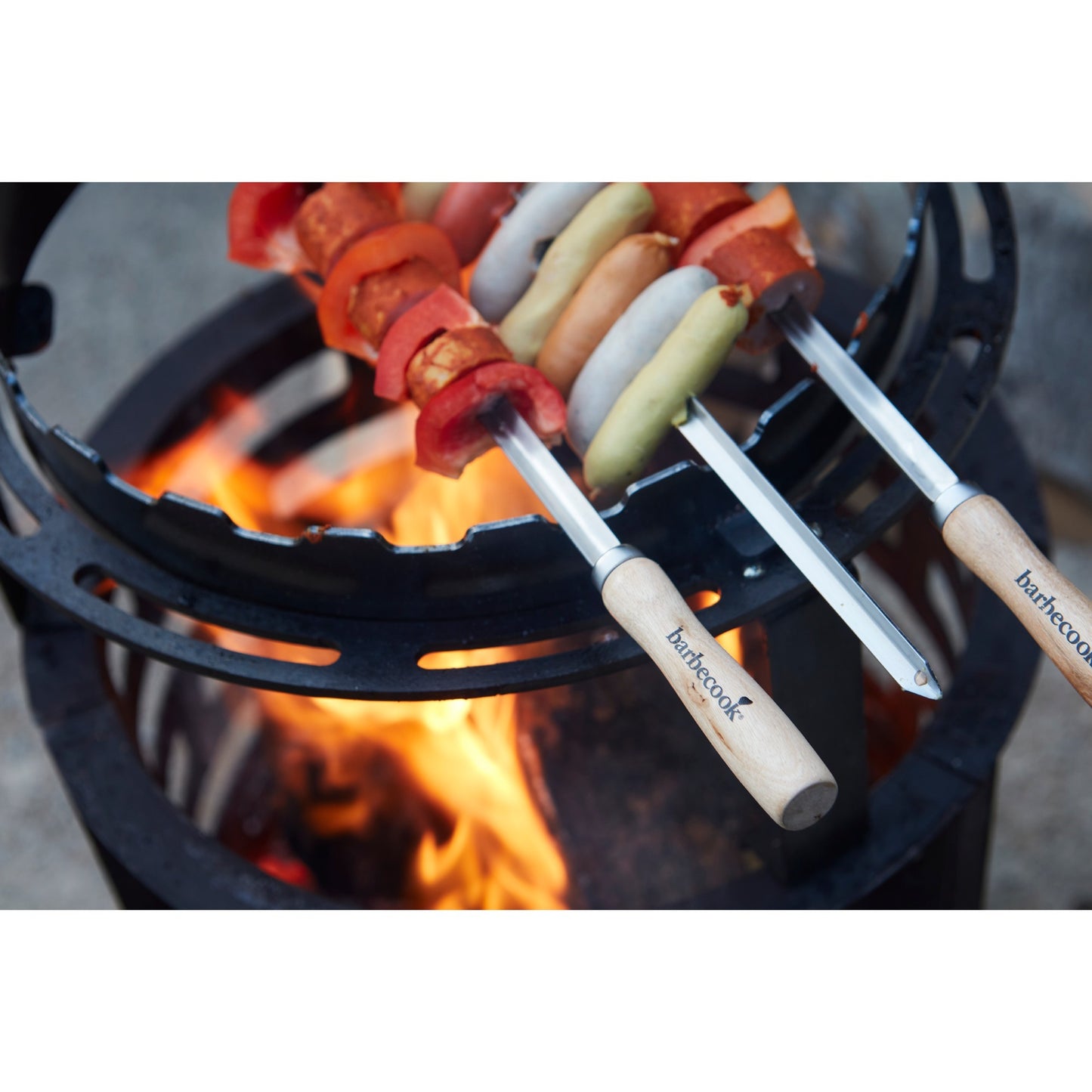 Grill -Set von 3 XL -Spieß