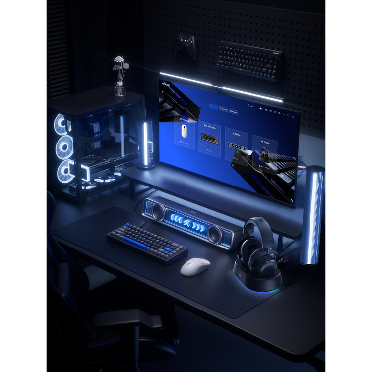 Mchose V9 Turbo+ magnetisches kabelloses Over-Ear-Gaming-Headset (schwarz, Nintendo Switch, Playstation 4, Playstation 5, Mobil, PC, 2,4 G Bluetooth USB)