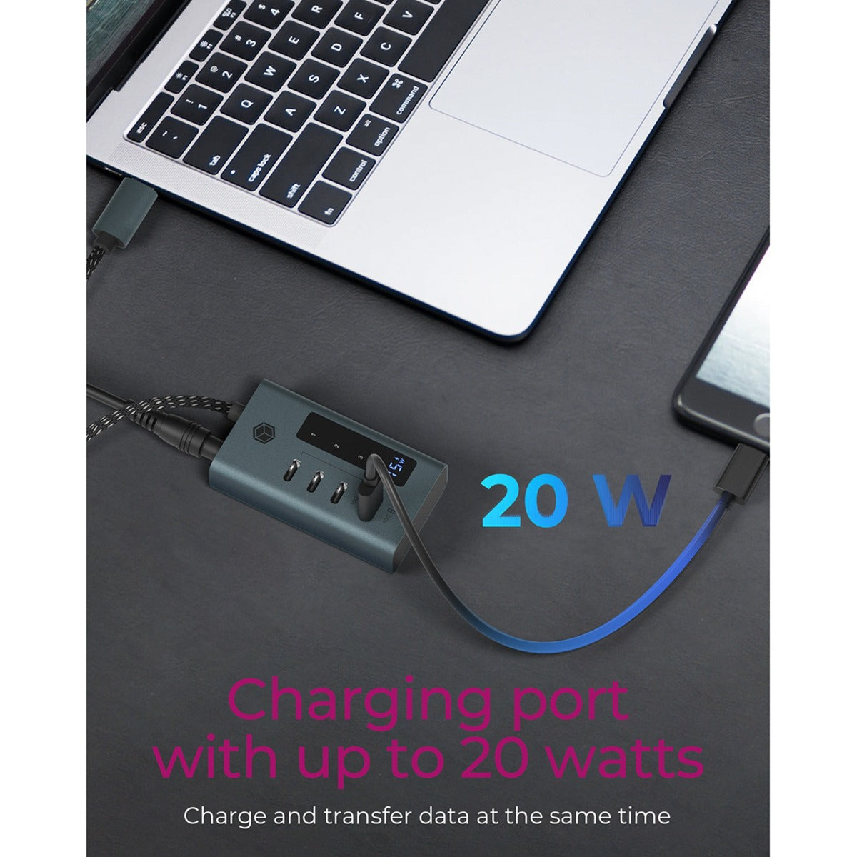 Icy Box IB-Hub1454-C31 4-Port USB 3.2 Gen 2 Typ-C-Hub