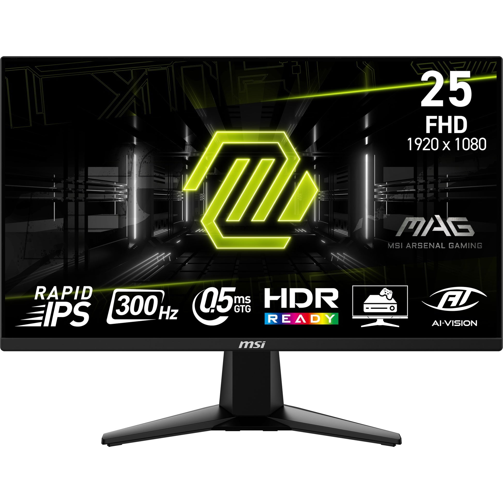 Msi Mag 255xf 24,5 Gaming-Monitor (schwarz, 2x HDMI, Display-Port, 300 Hz)