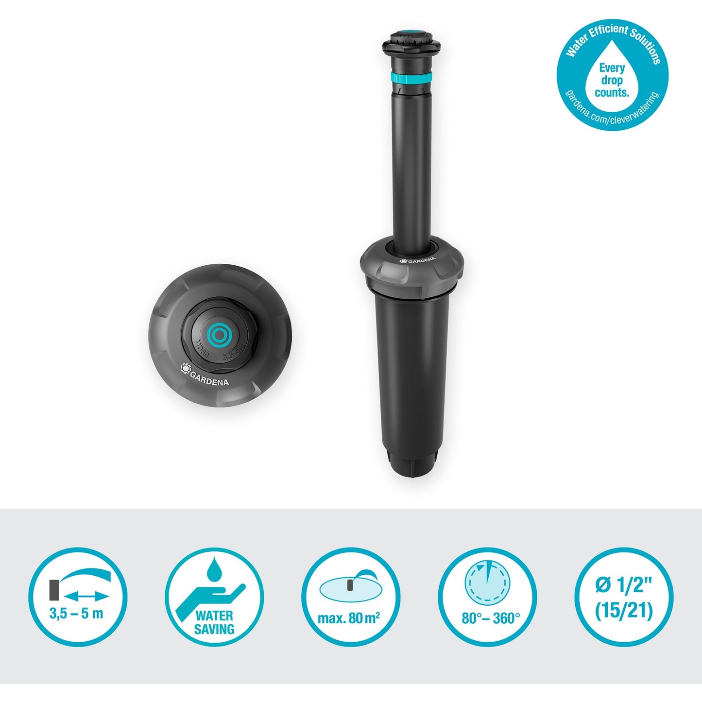Gardena Pop-up Sprinkler MD80