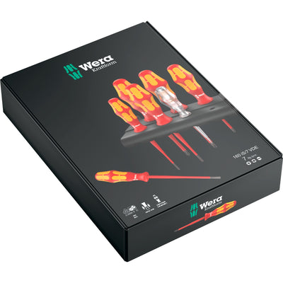 Wera 160 ist 7 Schraubendreher -Set Kraftform Plus Serie