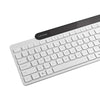Lenovo 800 selbstladende Bluetooth-Tastatur (weiß, US-Layout (QWERTY), Stößel, 100 %, Stößelschalter, Bluetooth 5.1, USB-C)