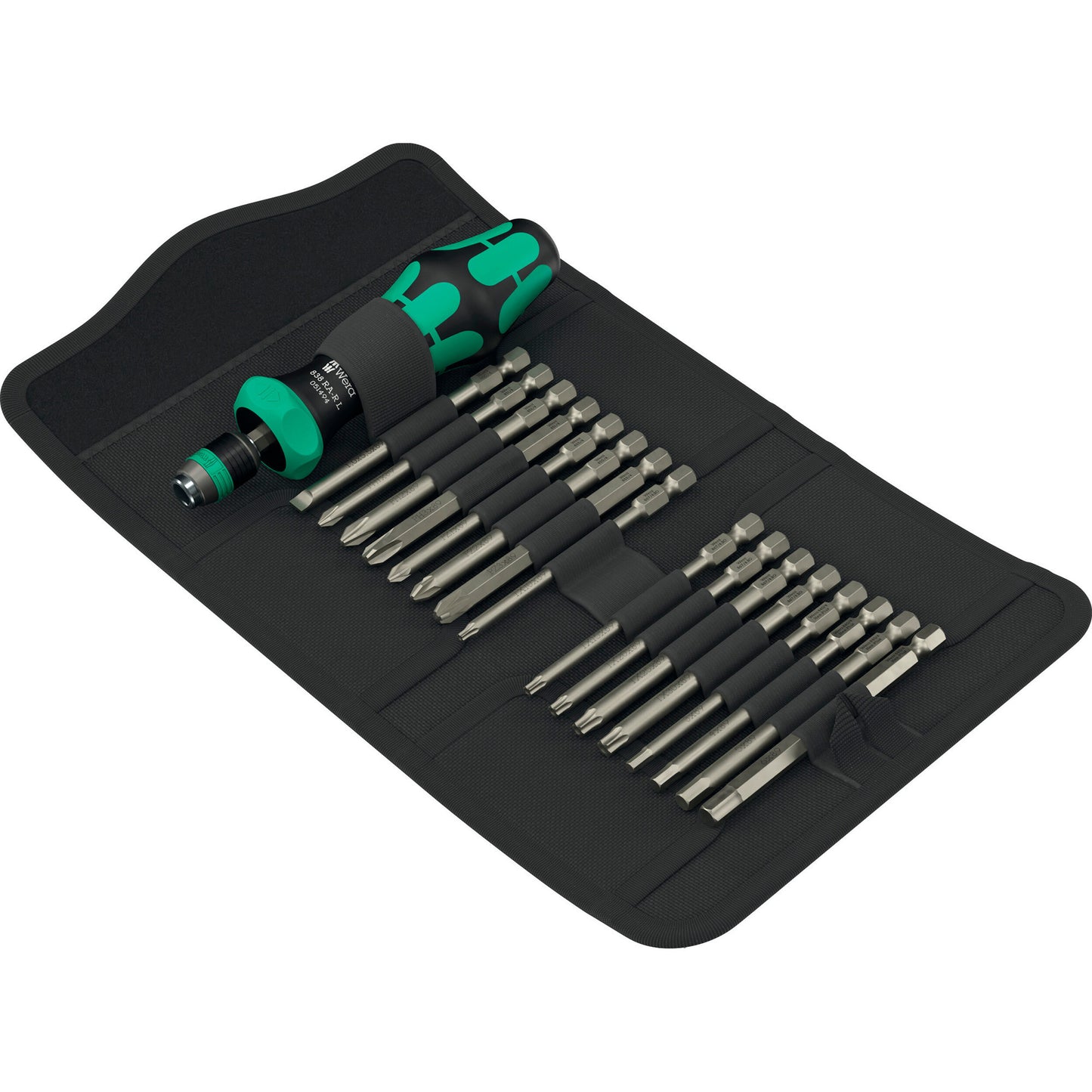 Wera kraftform kompakt 60 ra-r 1 mit 17-teiligem Bitsatz
