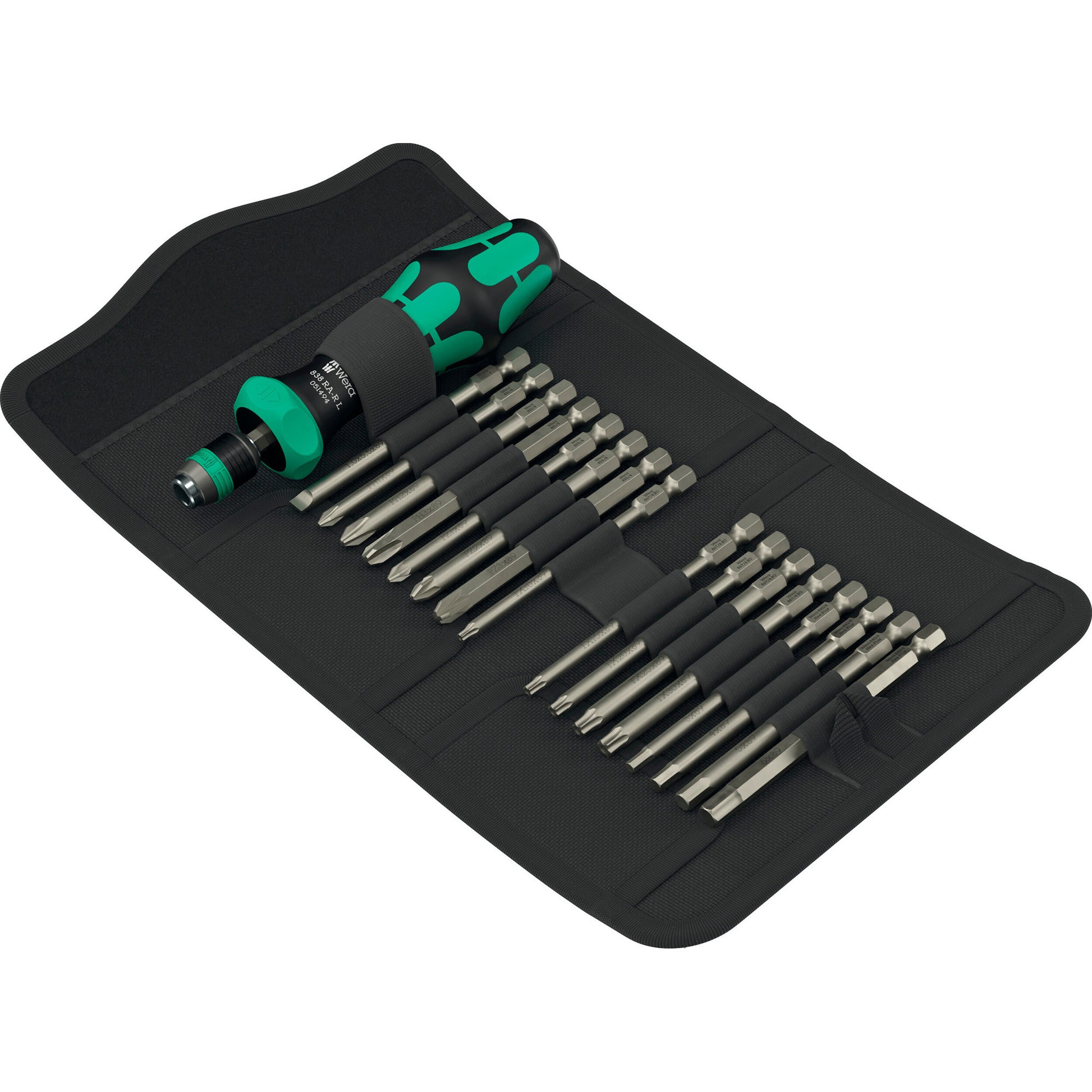 Wera kraftform kompakt 60 ra-r 1 mit 17-teiligem Bitsatz