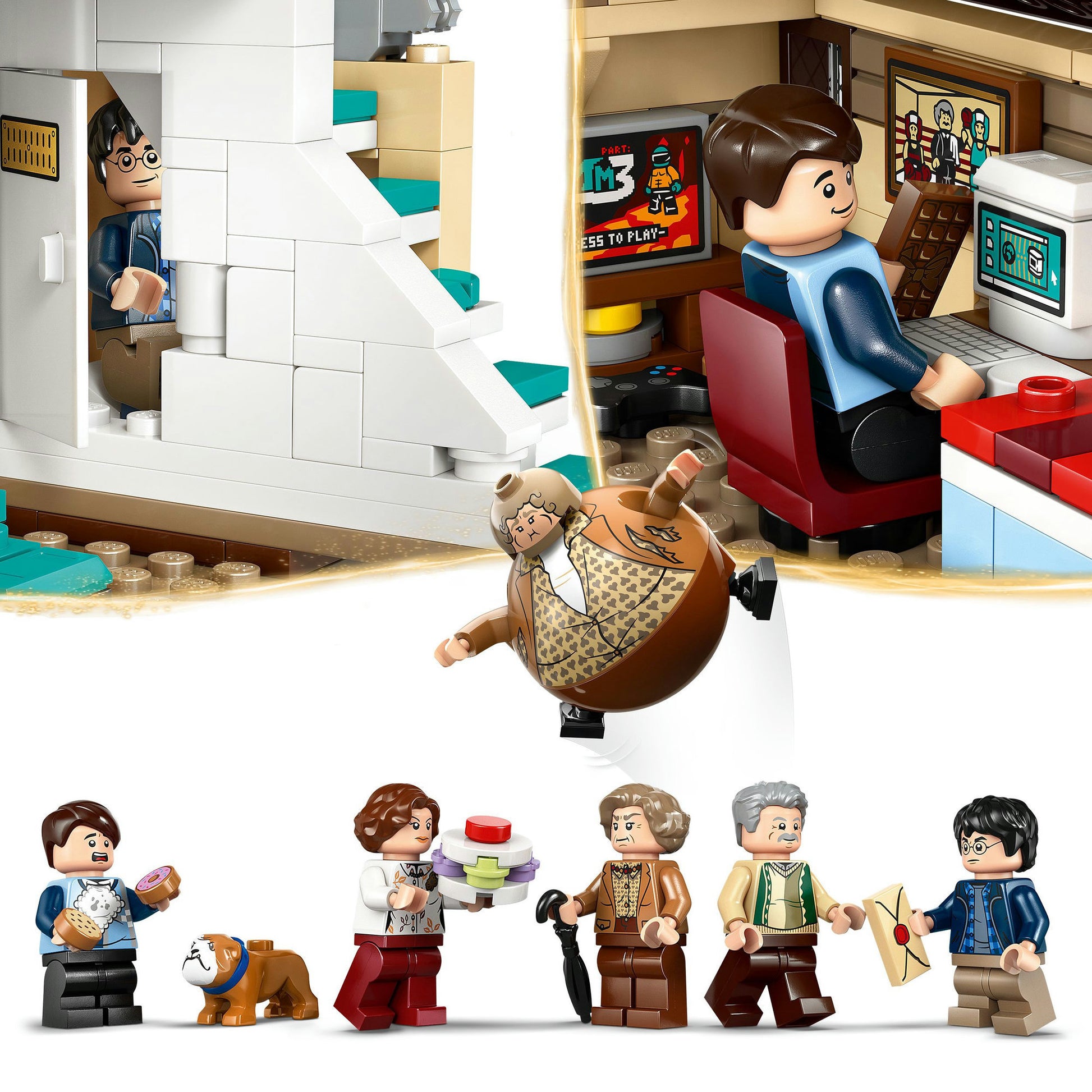 Lego Harry Potter 76451 Ligusterlaan Besuch von Tante Margot
