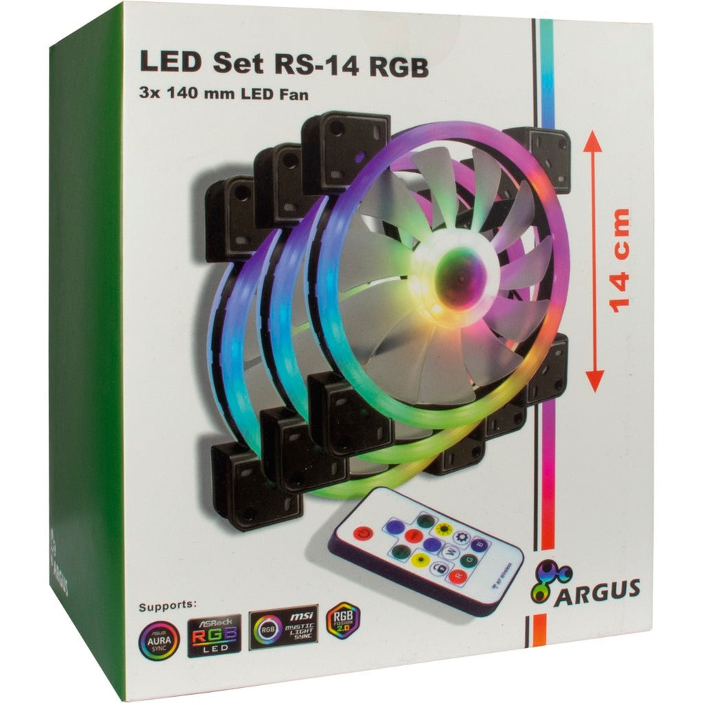 Inter-Tech Argus RGB Fan Set RS-14