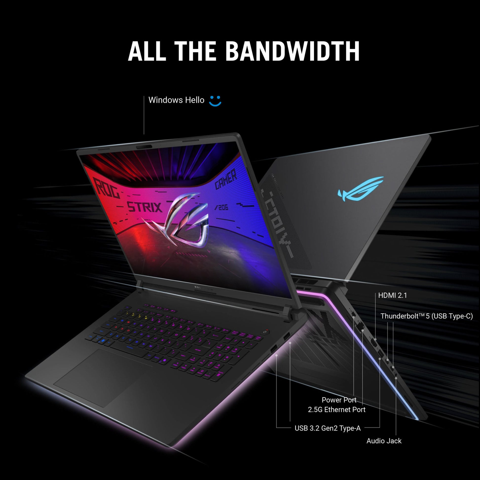 Asus ROG Strix Scar 18 G835LX-SA012W 18 Gaming-Laptop (Schwarz | Core Ultra 9 275HX | RTX 5090 | 64 GB | 4 TB SSD | 240 Hz)