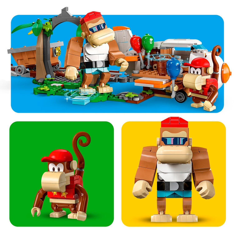 Lego Super Mario Erweiterungsset: Diddy Kong's Mine Cart Ride Konstruktionsspielzeug (71425)