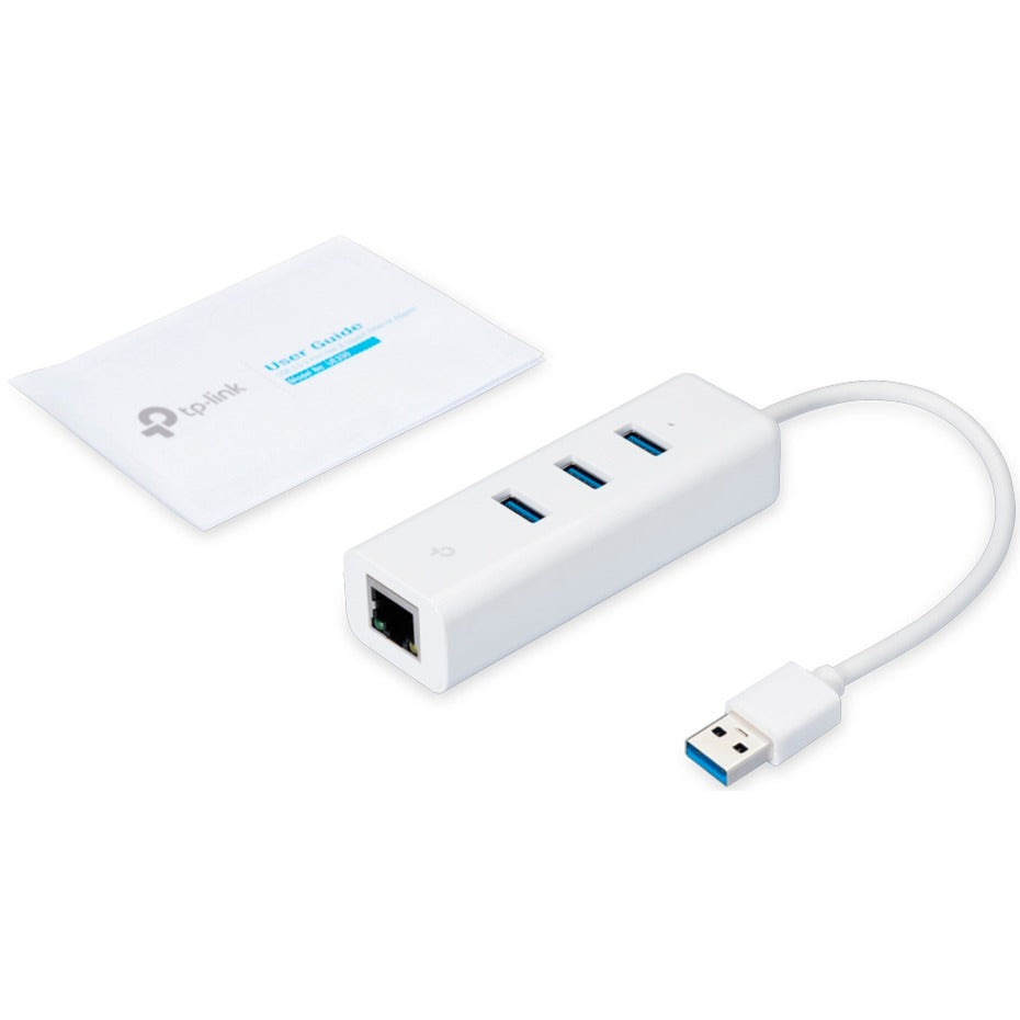 TP-Link USB 3.0 3 Port Hub Gigabit Ethernet Adapter 2 i