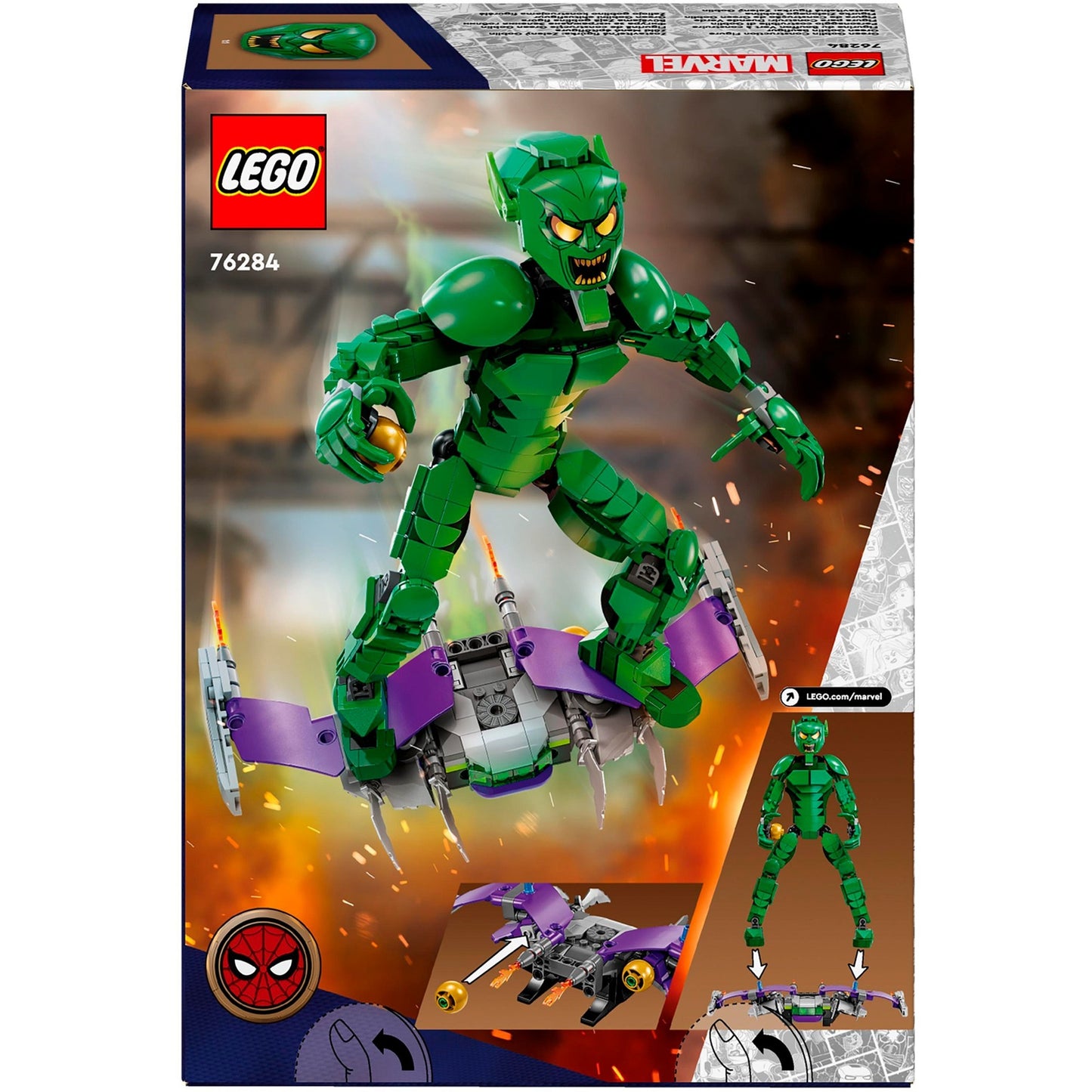 Lego Lego Super Heroes 76284 Green Goblin -Gebäudefigur