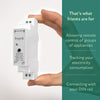 Frient Smart Din Relay Relais (hellgrau, ZigBee)