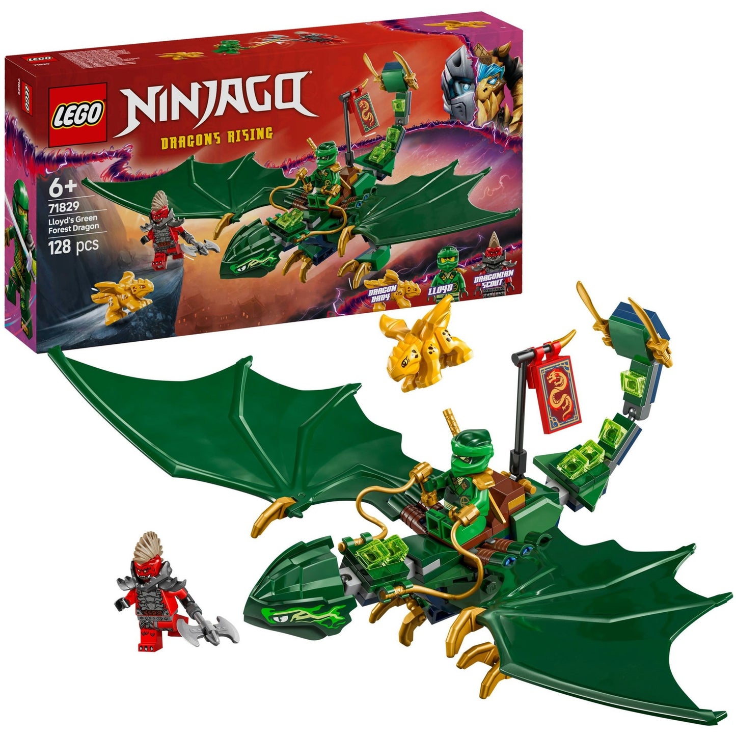 Lego Lego Ninjago 71829 Lloyds Green Forest Drache