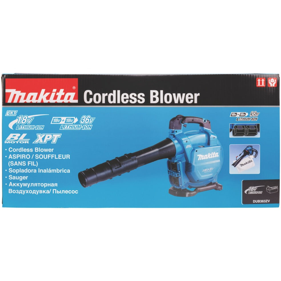 Makita Batterieblattkolbenblattgebläse Dub363zv 2x18v