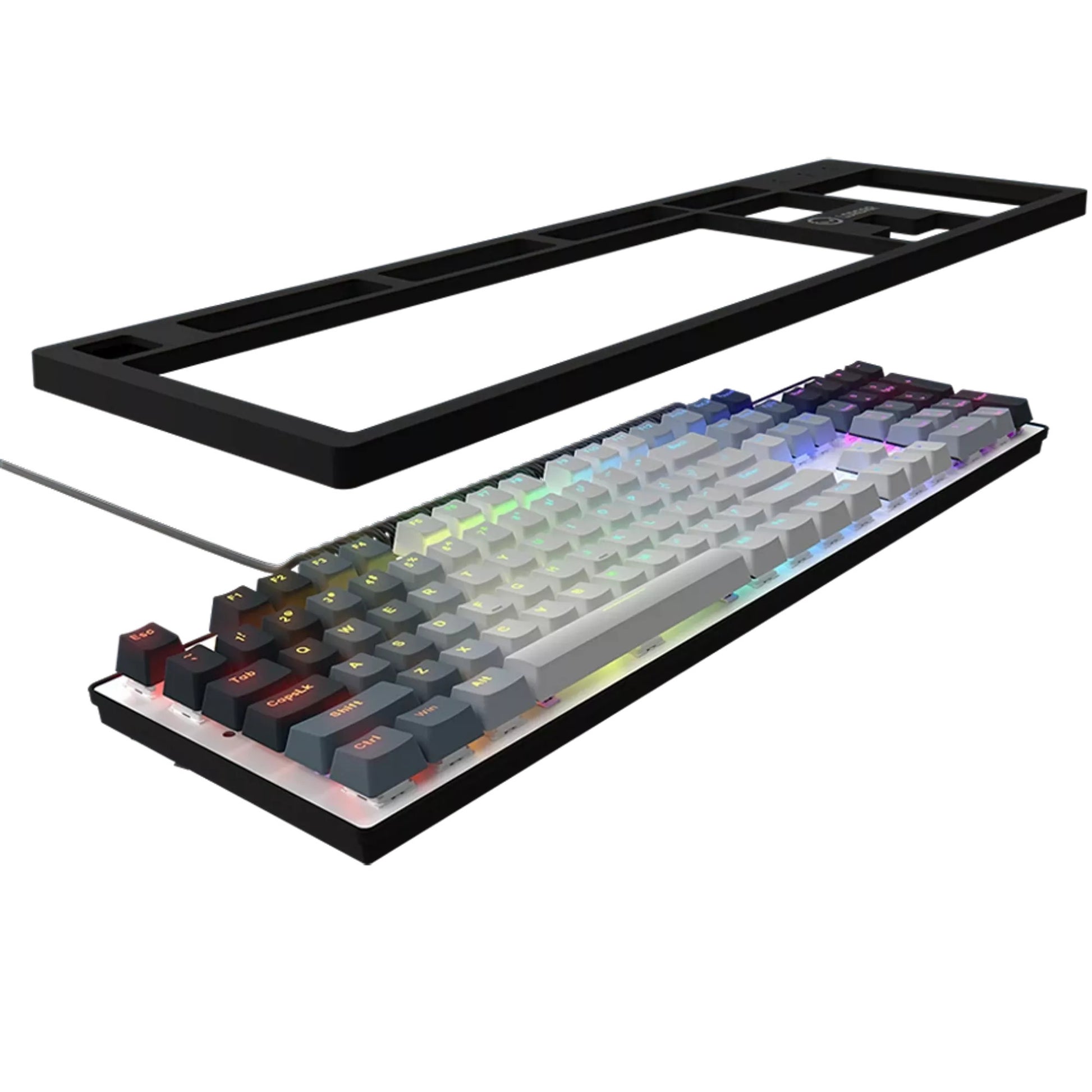Lorgar Azar 514, Gaming-Tastatur (weiß, US-Layout, Logar Dream, RGB)