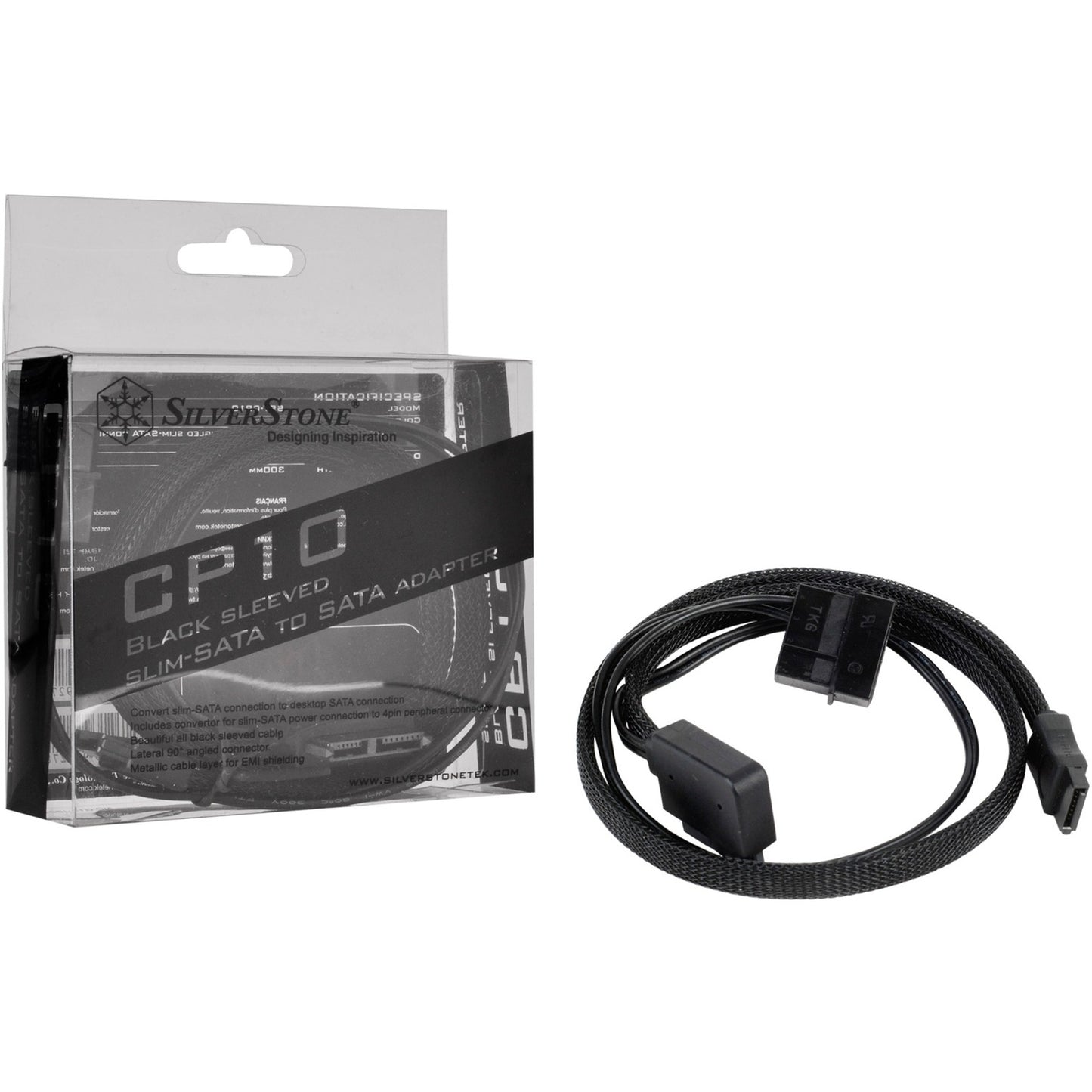 Silverstone Slim Sata 2-in-1-Datenkabel + Stromadapter