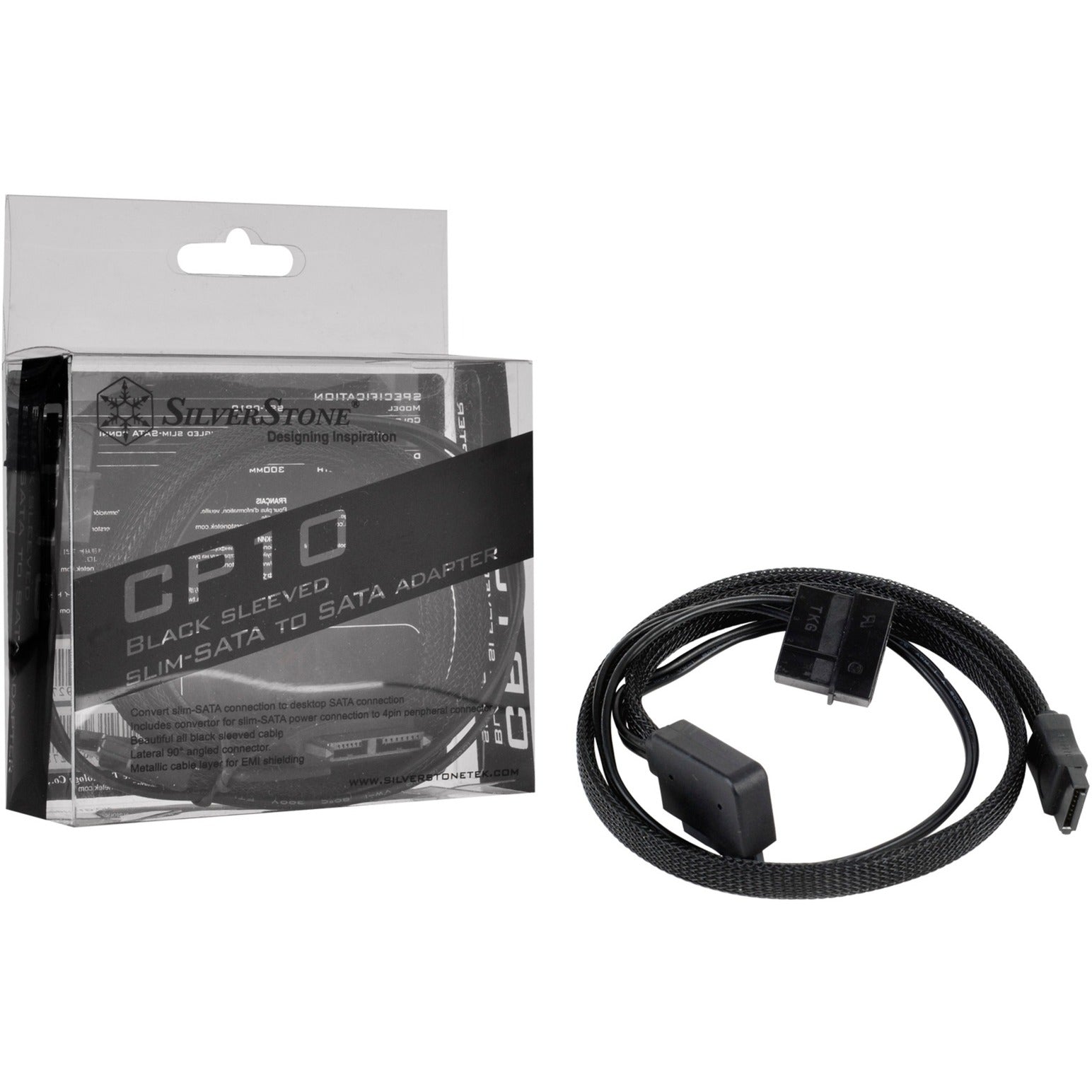Silverstone Slim Sata 2-in-1-Datenkabel + Stromadapter