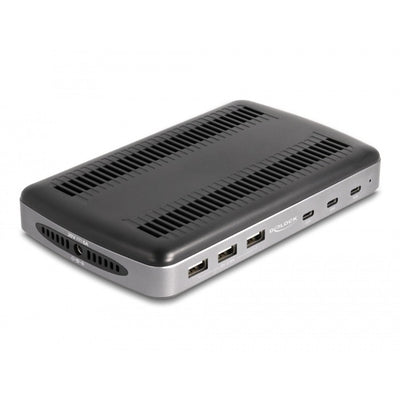 Delock USB-Ladestation mit 3 x USB Typ-C PD + 3 x u