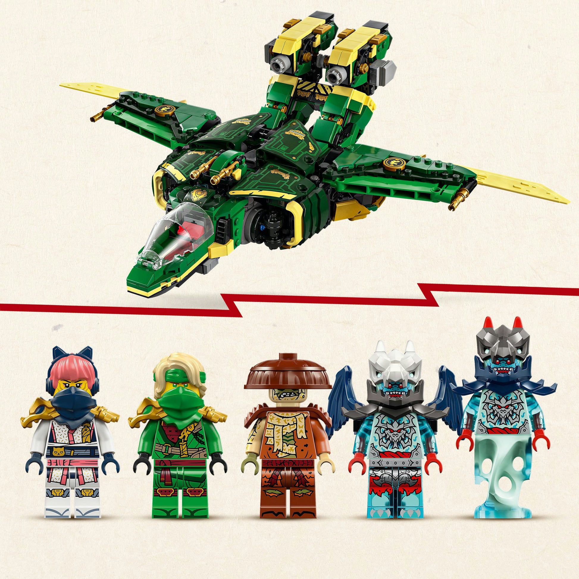 LEGO 71845 Ninjago Lloyds Flugzeug Mecha