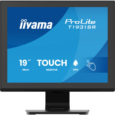 Iiyama Prolite T1931SR-B2S 19 Touchscreen-Monitor (schwarz, VGA, HDMI, Displayport, Audio, Touchscreen)