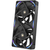 Nzxt f240x RGB-Gehäuselüfter (schwarz, 2 Stück, 240 x 120 x 30 mm, PWM)
