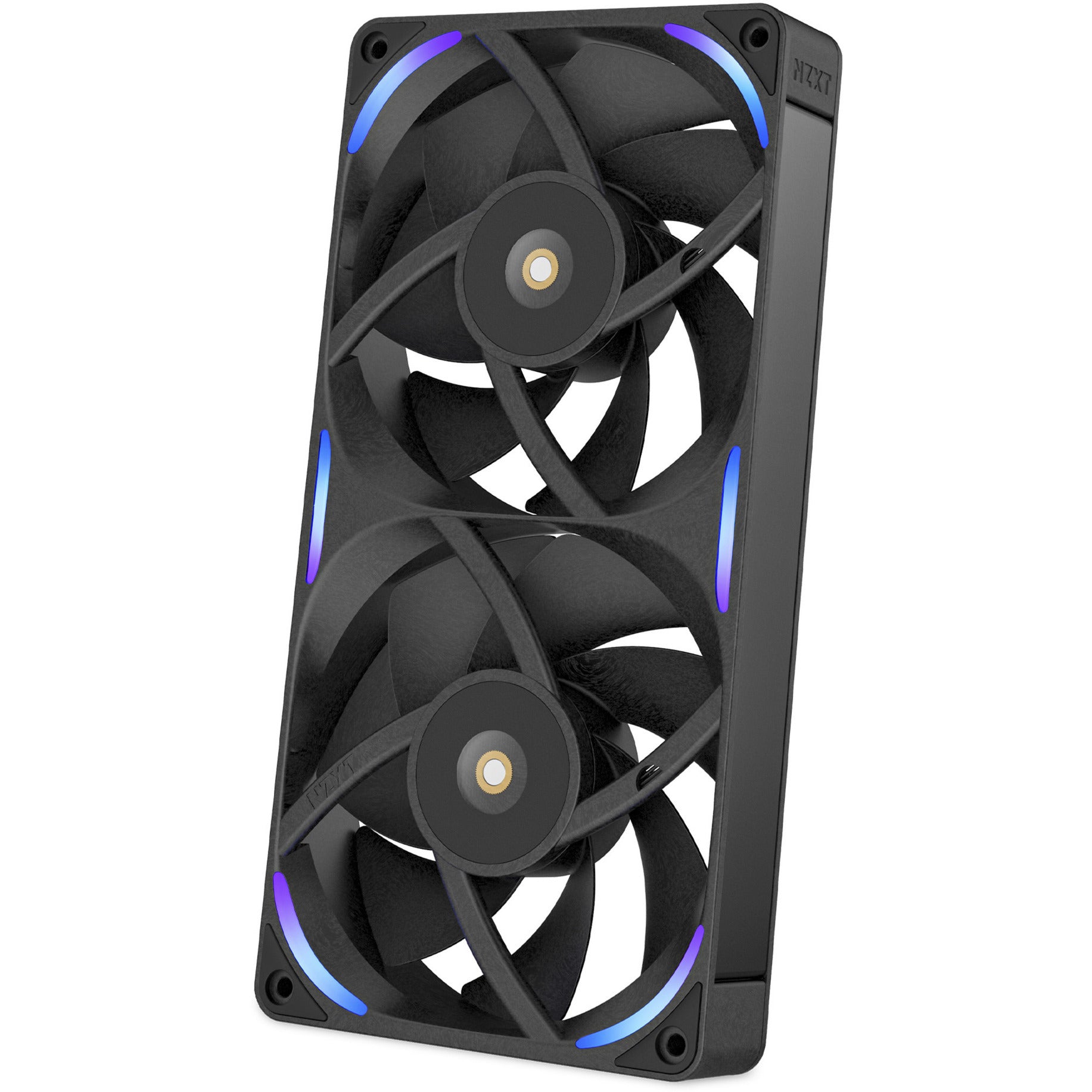 Nzxt f240x RGB-Gehäuselüfter (schwarz, 2 Stück, 240 x 120 x 30 mm, PWM)