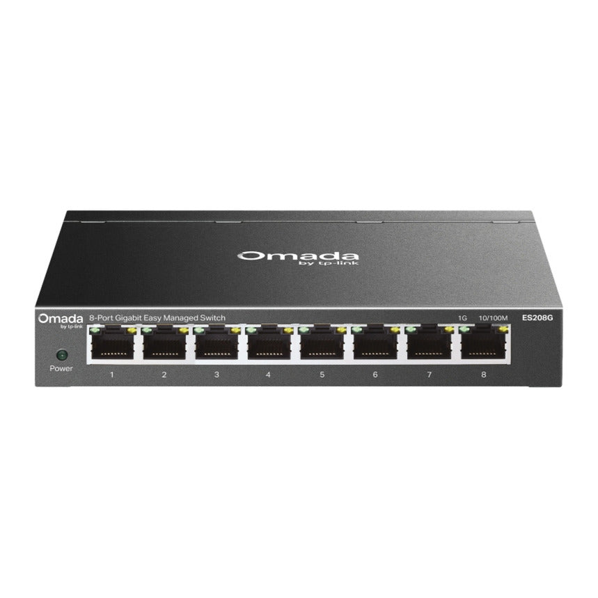 Tp-Link Omada ES208G 8-Port Gigabit Easy Managed Switch (Schwarz)