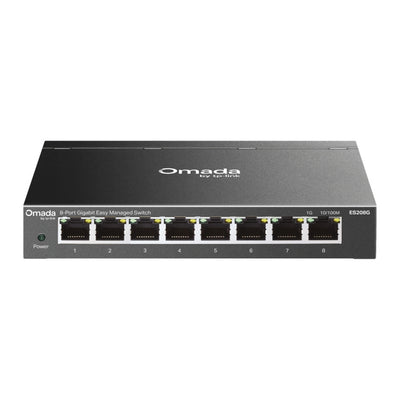 Tp-Link Omada ES208G 8-Port Gigabit Easy Managed Switch (Schwarz)