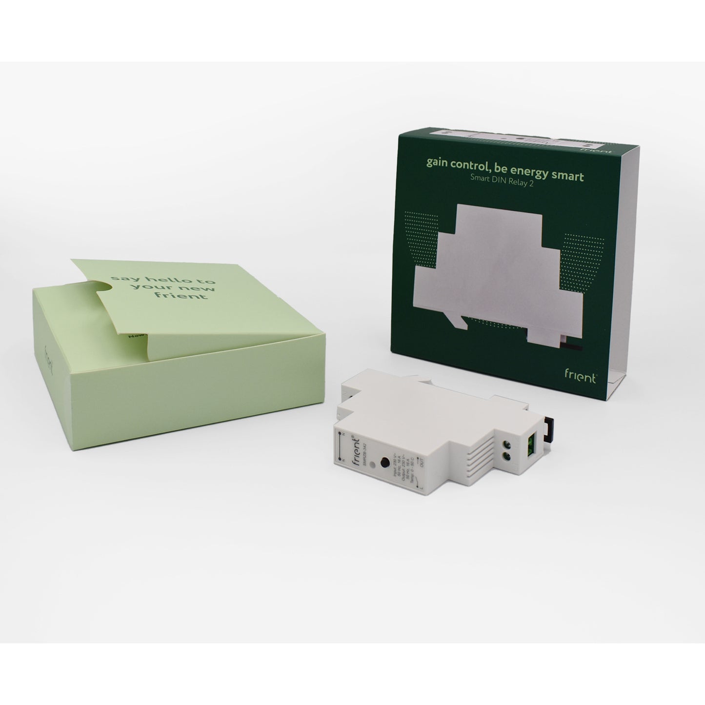 Frient Smart Din Relay Relais (hellgrau, ZigBee)
