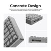 Keychron K2 HE-F1C Concrete Edition RGB mechanische Tastatur (schwarz, US-Layout (QWERTY), Gateron Double-Rail-Magnetnebel, 75 %, RGB-LEDs, OSA Double-Shot PBT, Hot-Swap, 2,4 GHz | Bluetooth 5.2 | USB-C)