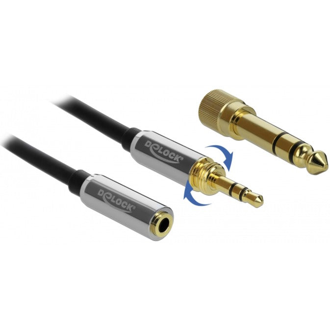 Delock Stereo-Jack 3,5 mm 3-polige männlich> weiblich